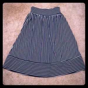 Francesca’s Striped Midi Skirt